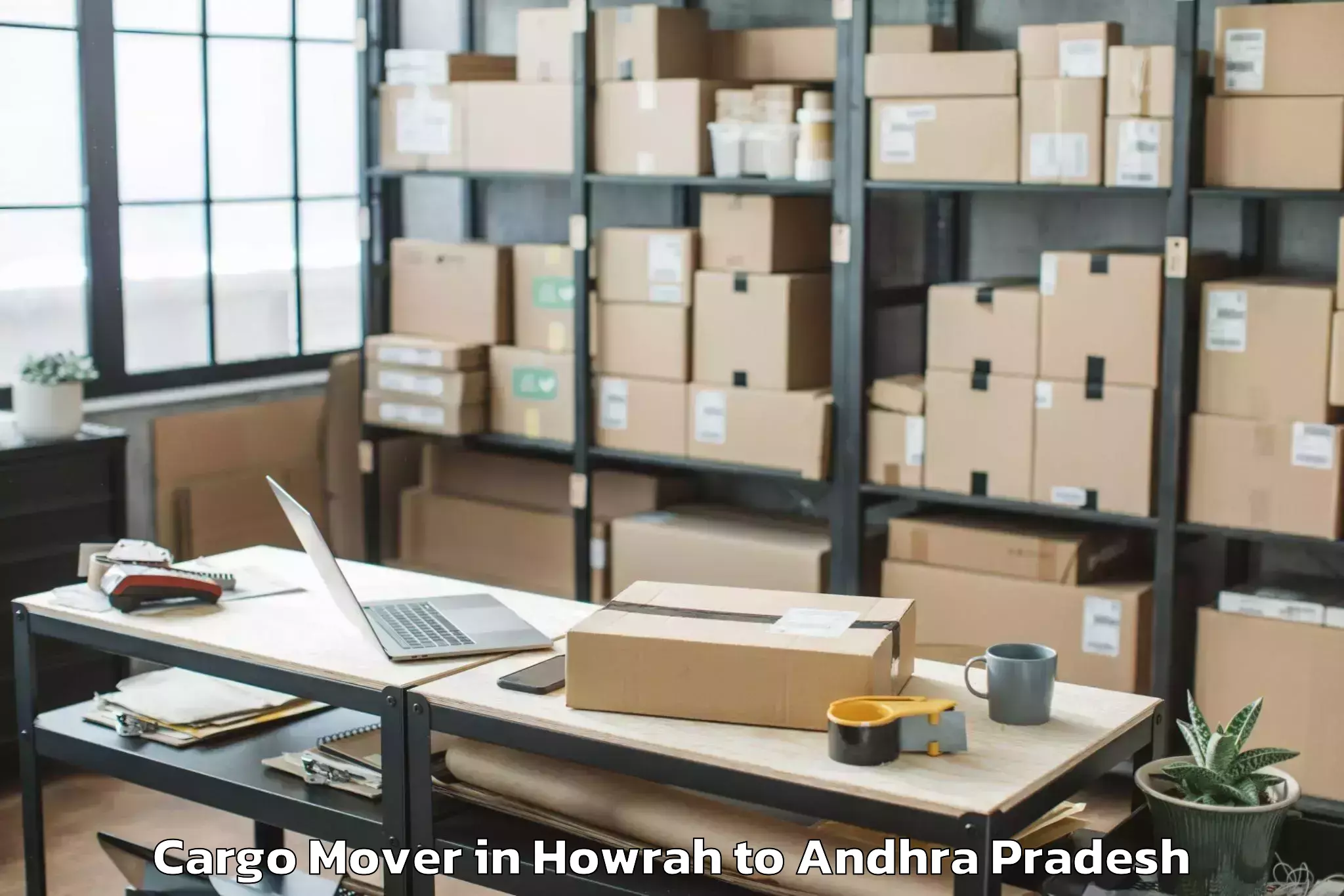 Professional Howrah to Rompicharla Cargo Mover